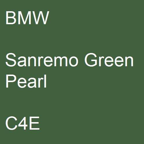 BMW, Sanremo Green Pearl, C4E.